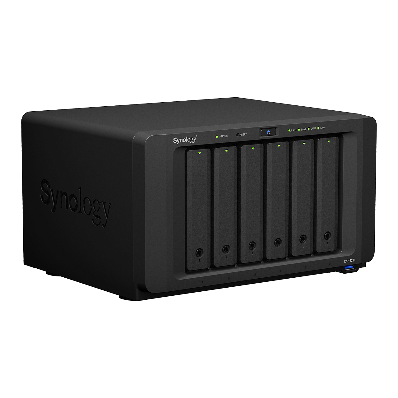 synology diskstation ds1621+ data-opslag-server nas desktop ethernet lan zwart v1500b