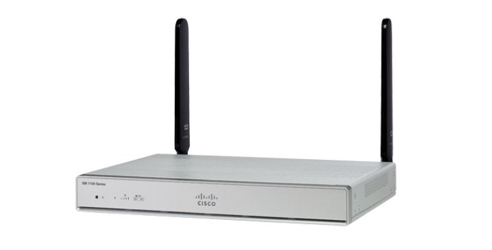 cisco c1111-4pwe draadloze router gigabit ethernet grijs